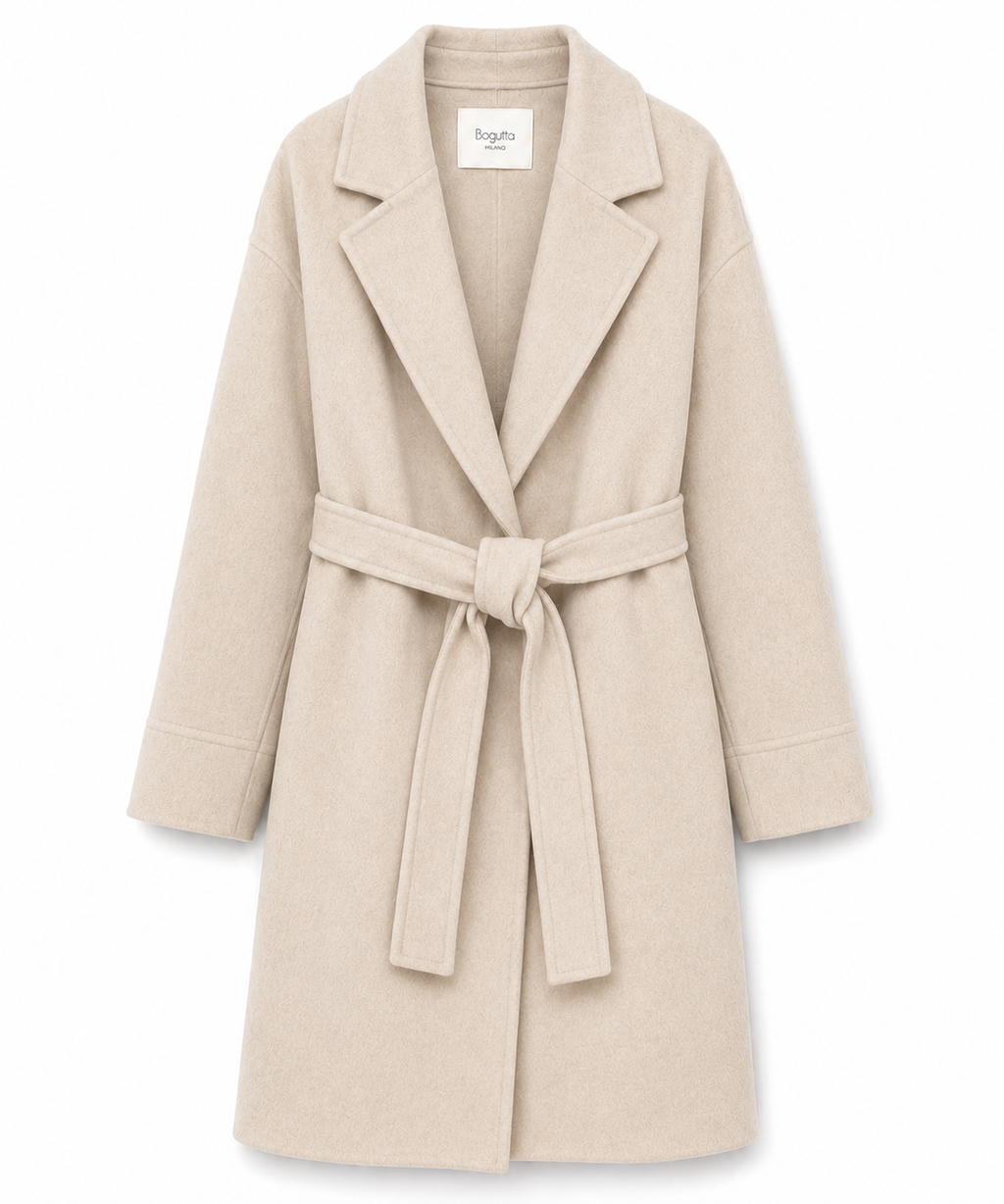 Bagutta Woman Coat Wool Belt Black