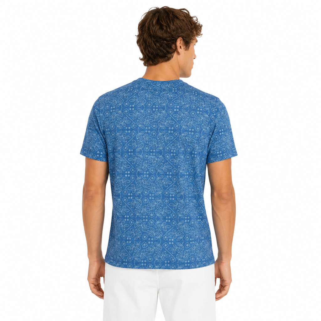 MC2 Saint Barth Man T-Shirt Ecstasea Blue