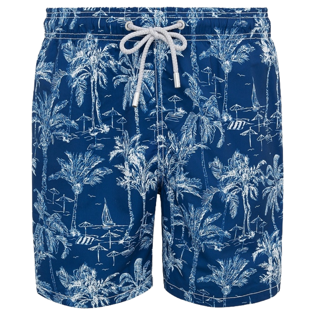MC2 Saint Barth Man Swimsuit Saint Beach Blue