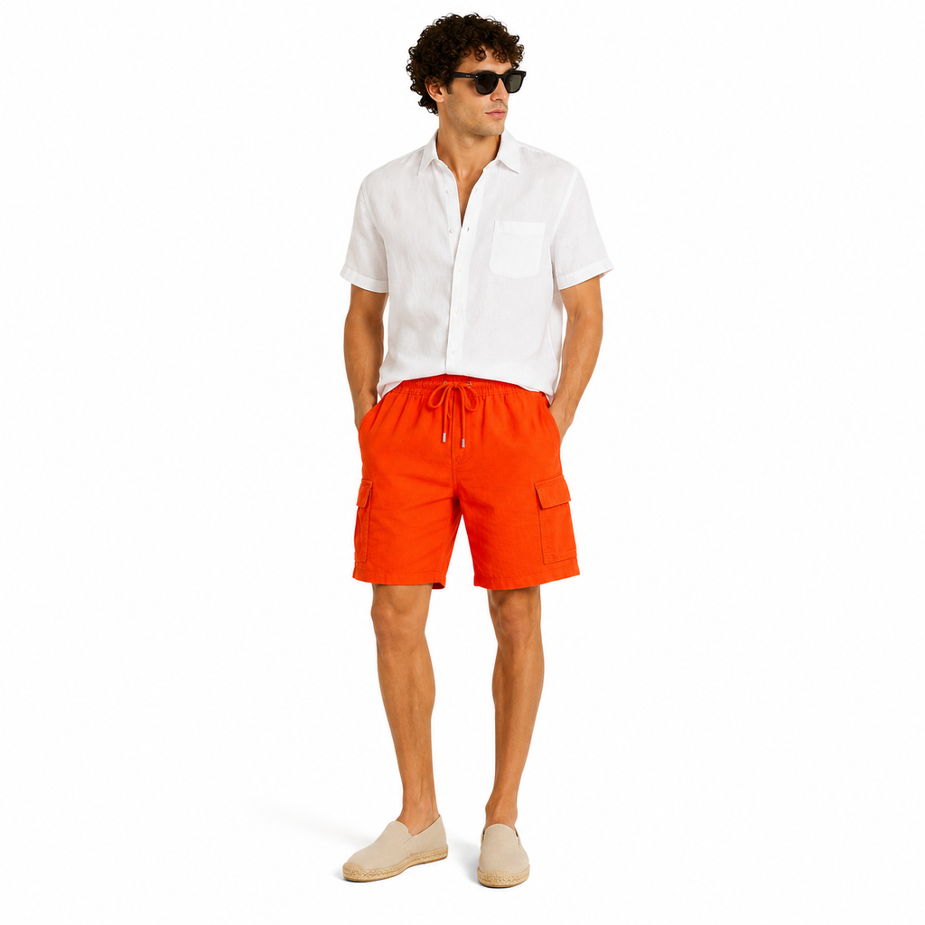 Vilebrequin Man Shorts Cargo Orange
