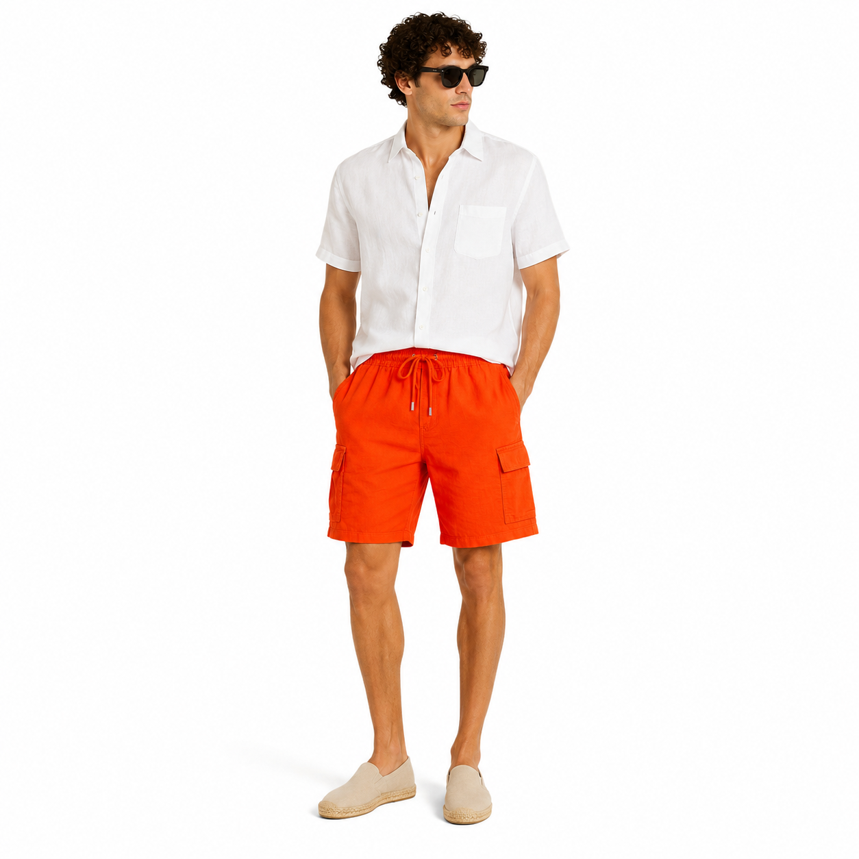 Vilebrequin Man Shorts Cargo Orange