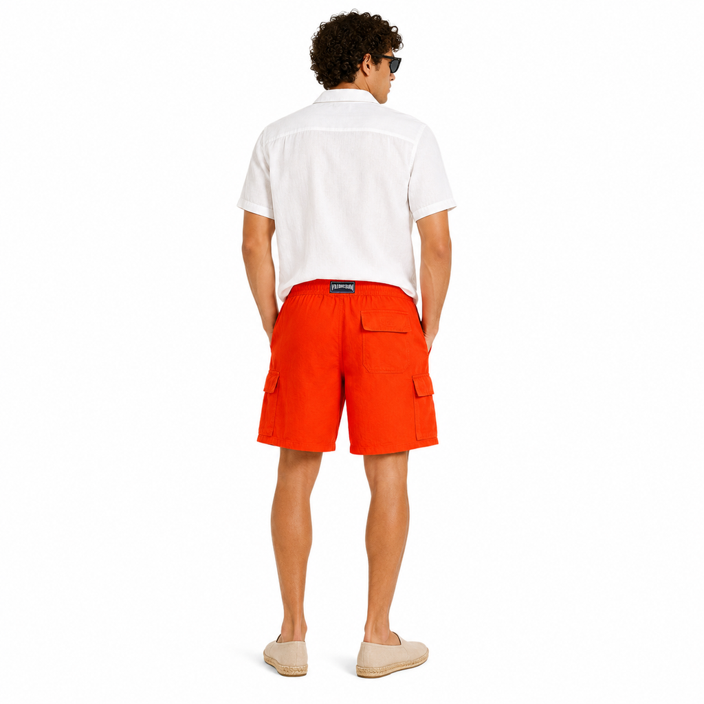 Vilebrequin Man Shorts Cargo Orange