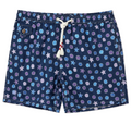 MC2 Saint Barth Man Caprese Ethnic Sea Swimwear Blue