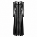 Dolce & Gabbana Woman Dress Semitrasparente Long Black