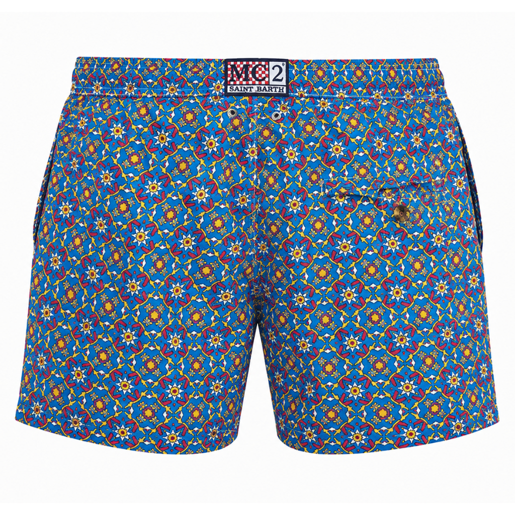 MC2 Saint Barth Man Swimsuit Micro Deco Multicolor