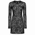 Dolce & Gabbana Man Dress Semitrasparente Sleeve Long Black