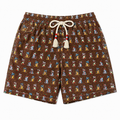 MC2 Saint Barth Man Swimsuit Monkey Parasol Brown