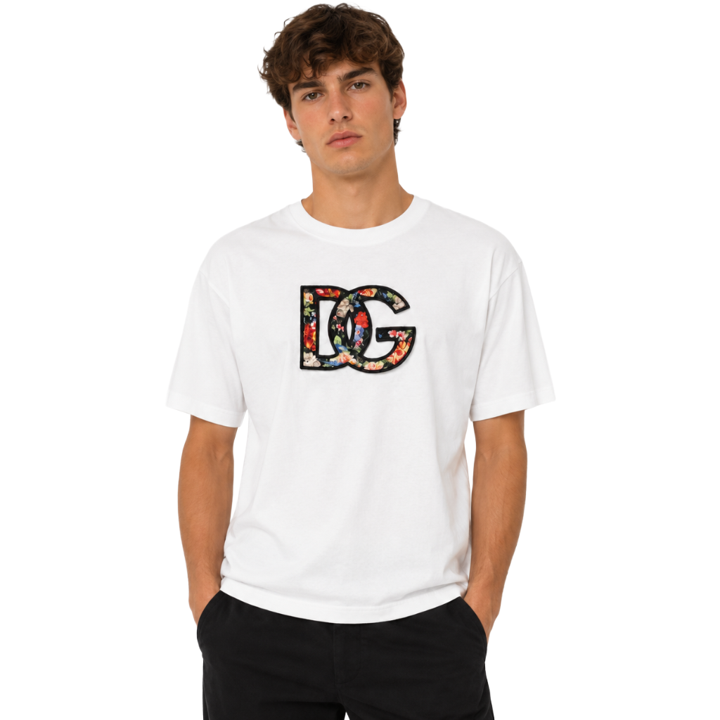 Dolce & Gabbana Man Knit Embroidered White