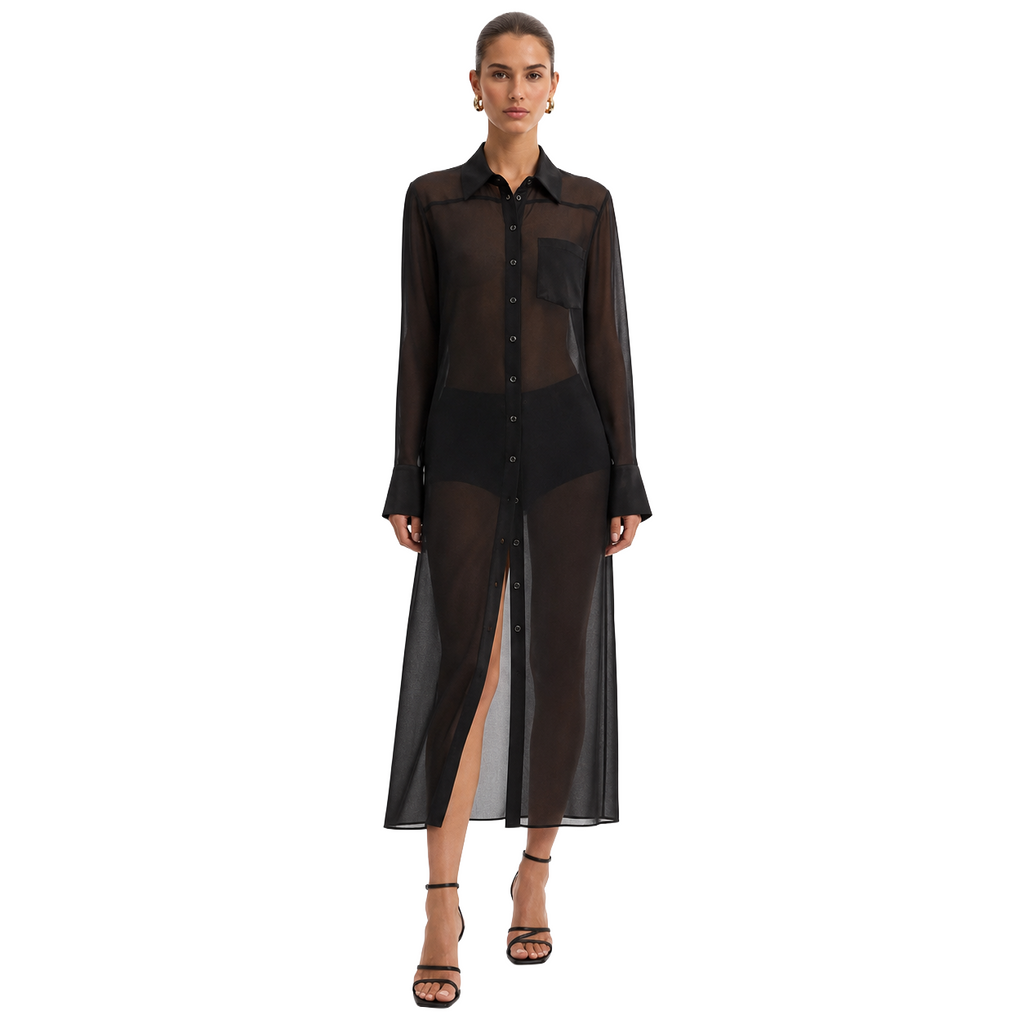 Patrizia Pepe Woman Dress Bottoni Black