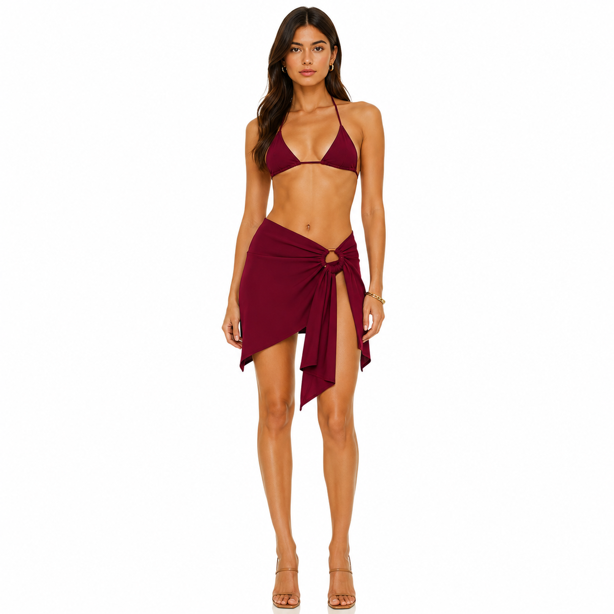 The Attico Woman Mini Skirt Fiocco Red