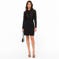 Patrizia Pepe Woman Dress Pinstripe Black