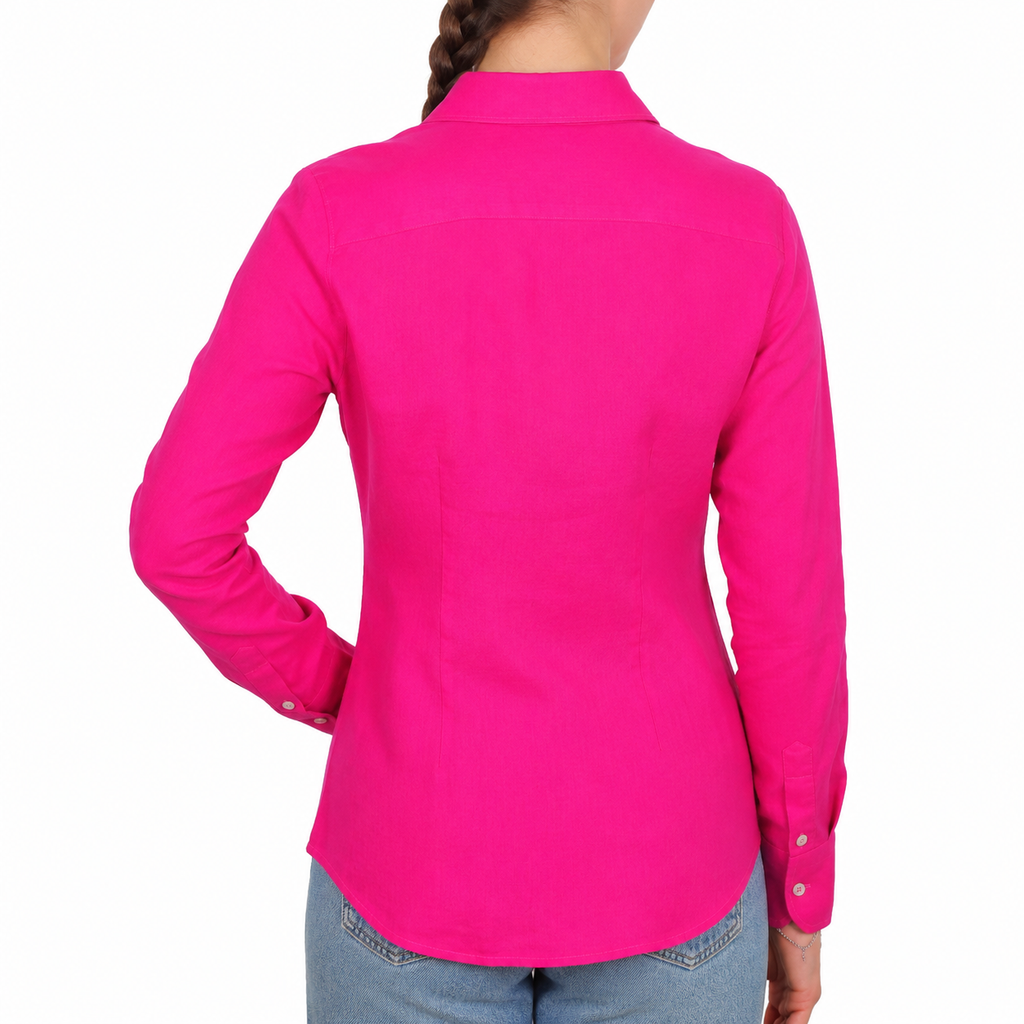 Bagutta Woman Shirt Linen Fuxia Fuchsia