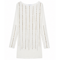 Patrizia Pepe Woman Dress Tulle Strass White