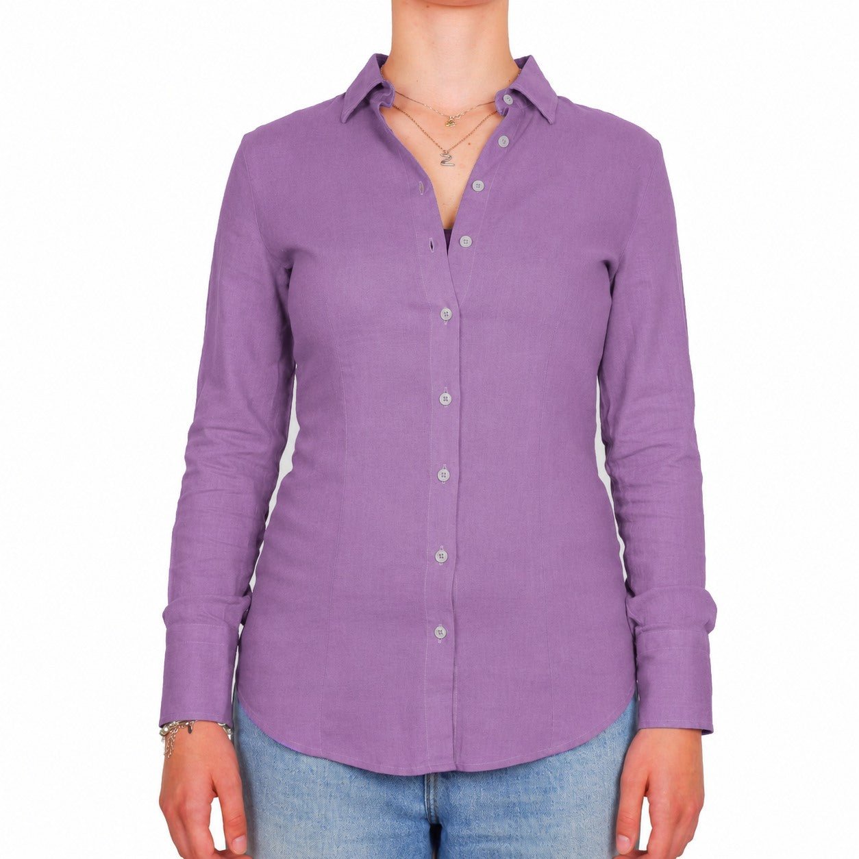 Bagutta Woman Shirt Linen Purple