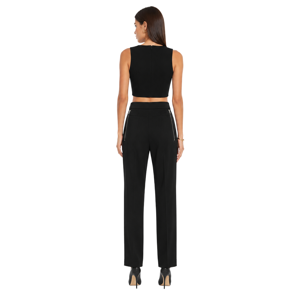 Patrizia Pepe Woman Trousers Doppia Zip Black