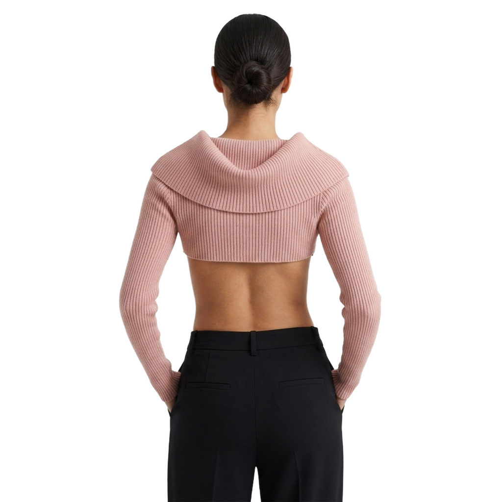 Elisabetta Franchi Woman Coprispalle Sleeve Long T-Shirts Tops Pink