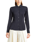 Bagutta Woman Shirt Blend Cotton Blue