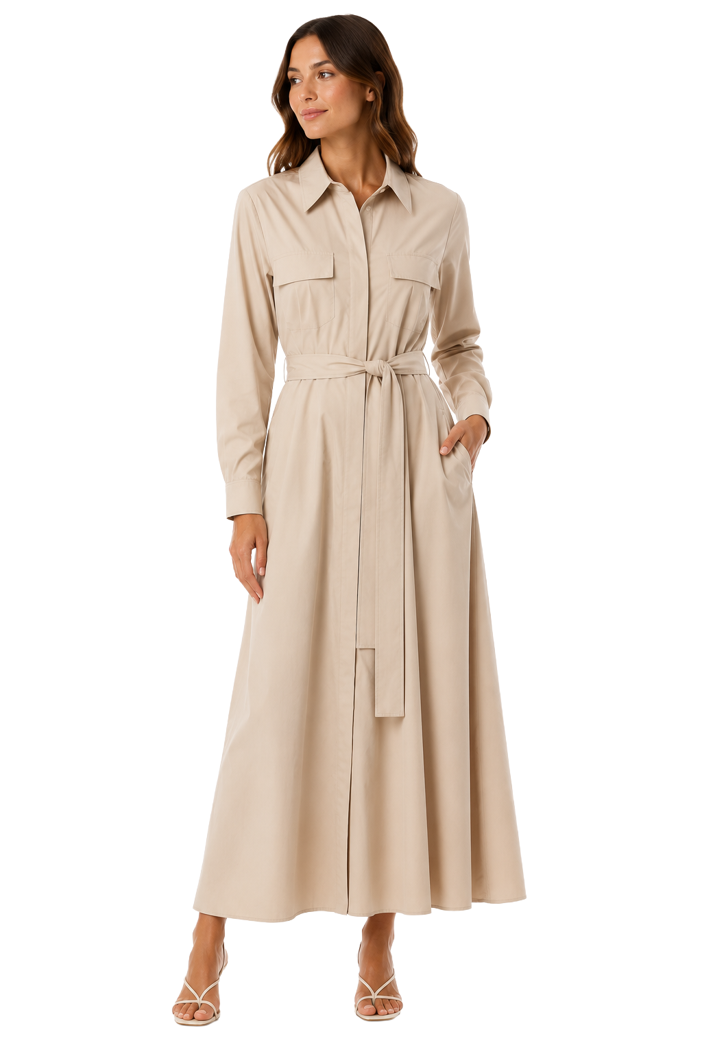 Dress Chemisier Beige
