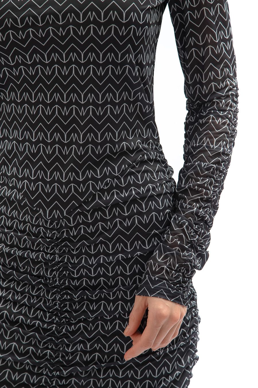 Patrizia Pepe Woman Dress Print Monogram Black