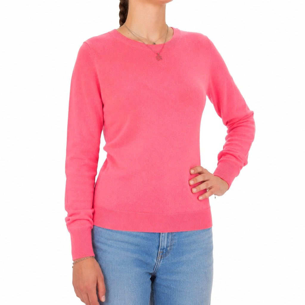 Emilio Romanelli Woman Knit Cashmere Crew Neck Pink