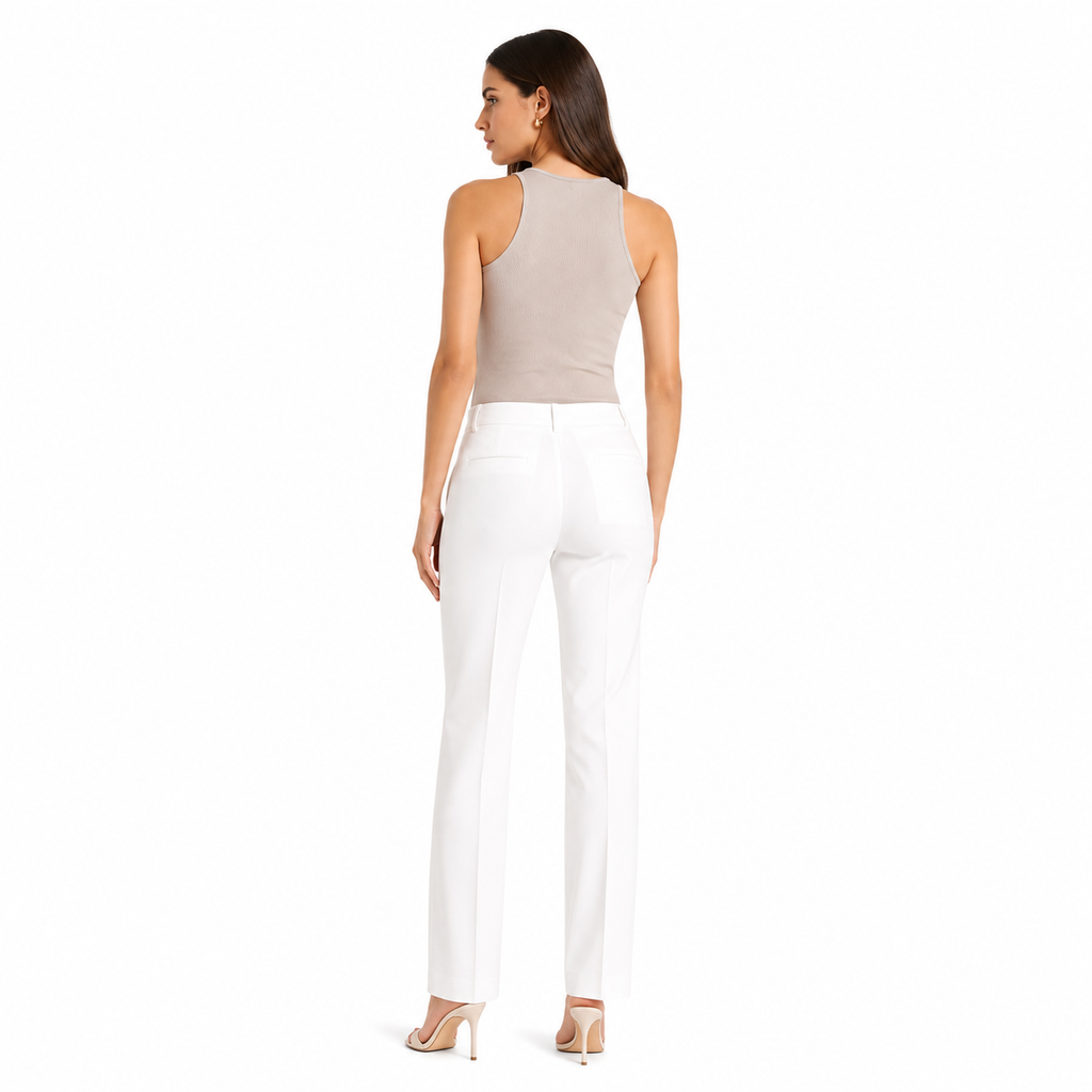 Pinko Woman Trousers Bello White