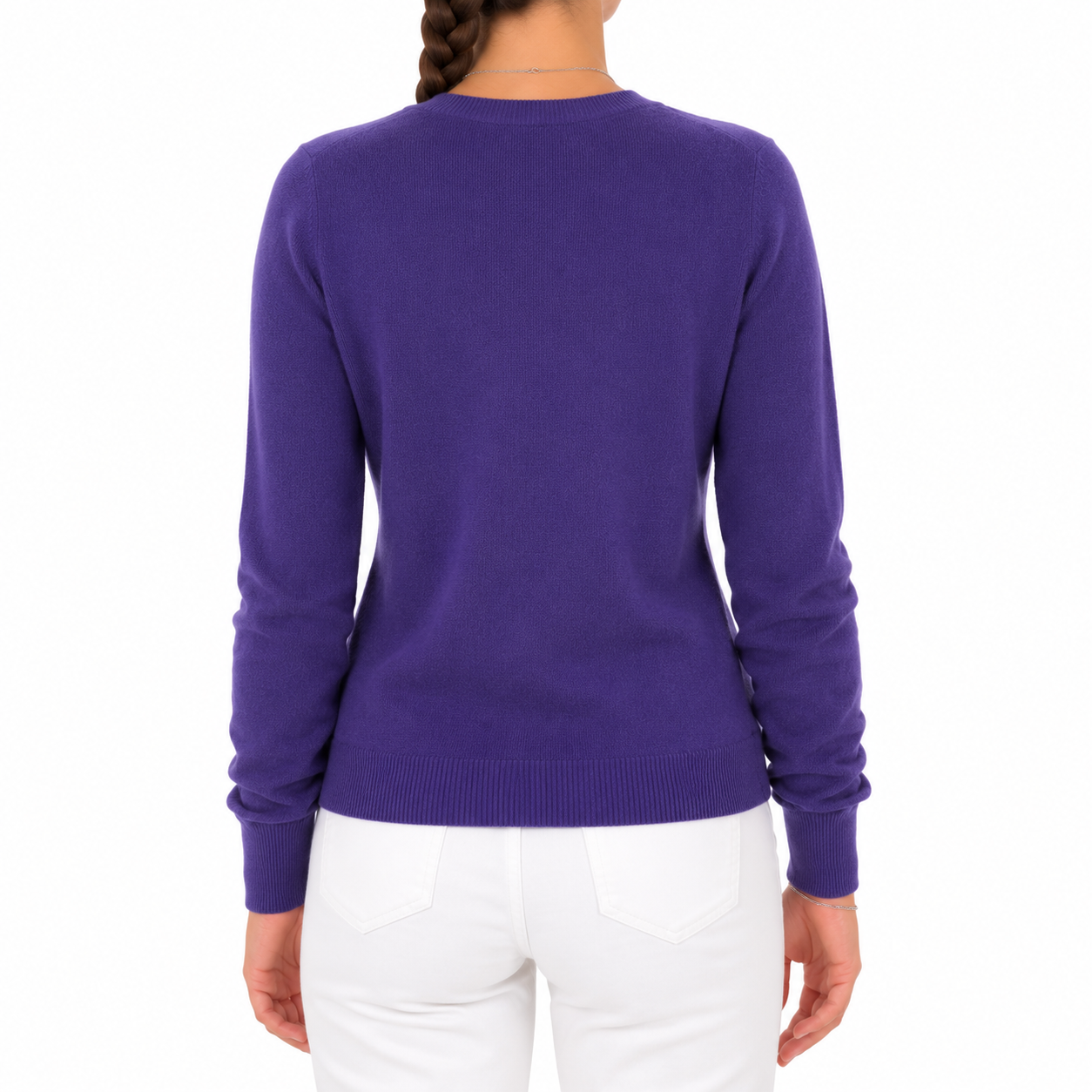 Emilio Romanelli Woman Knit Cashmere Crew Neck Purple