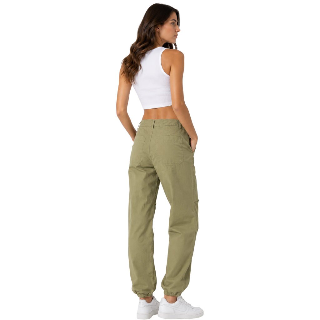 Pinko Woman Trousers Marsiglia Cotton Green