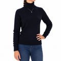 Emilio Romanelli Woman Knit Cashmere Turtleneck Blue
