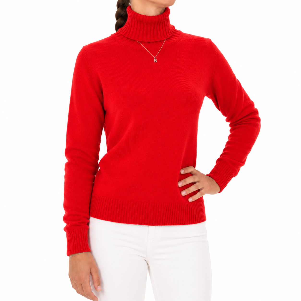 Emilio Romanelli Woman Knit Cashmere Turtleneck Red