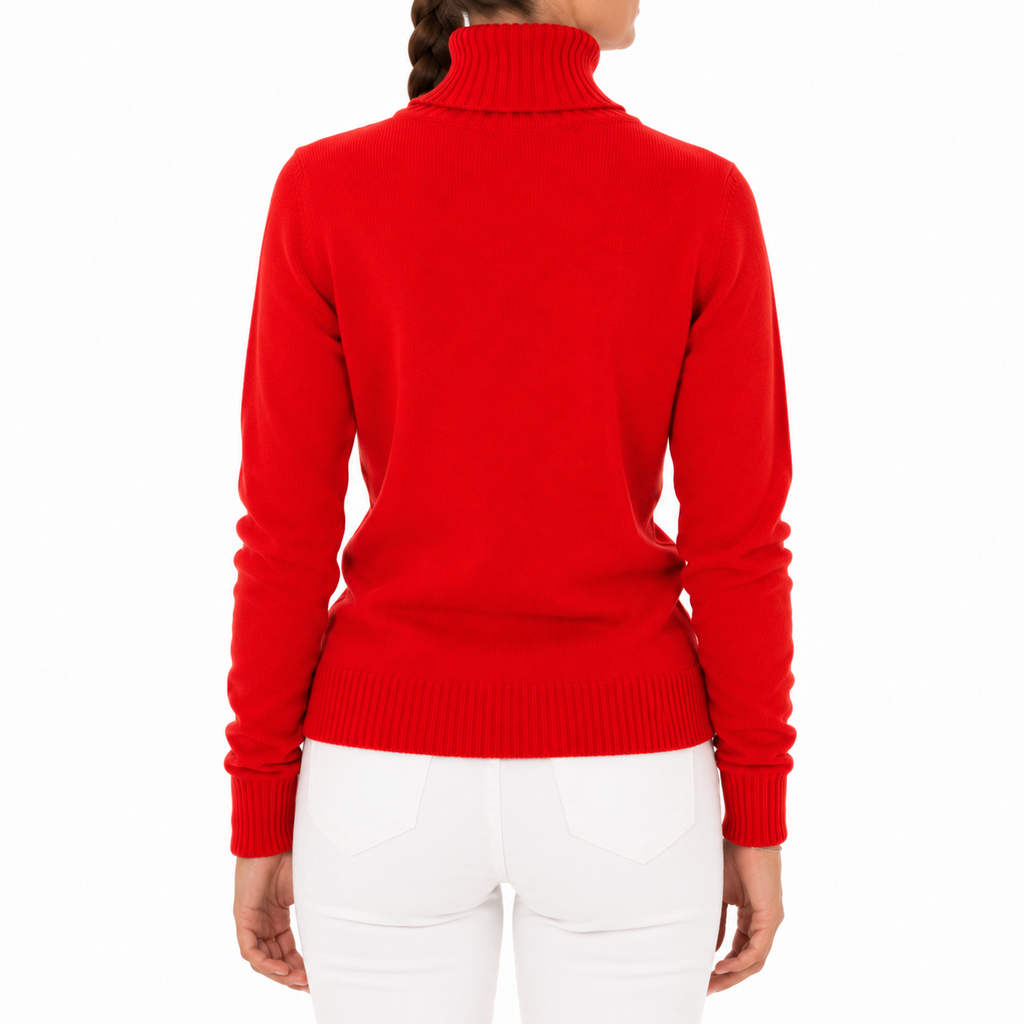 Emilio Romanelli Woman Knit Cashmere Turtleneck Red