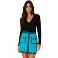 Pinko Woman Skirt Pinot Teal Blue