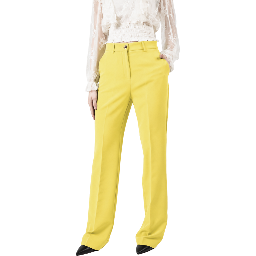 Pinko Woman Trousers Laurance Gialli Yellow