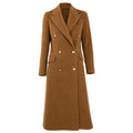 Loro Piana Fabric Woman Coat Double-Breasted Camel