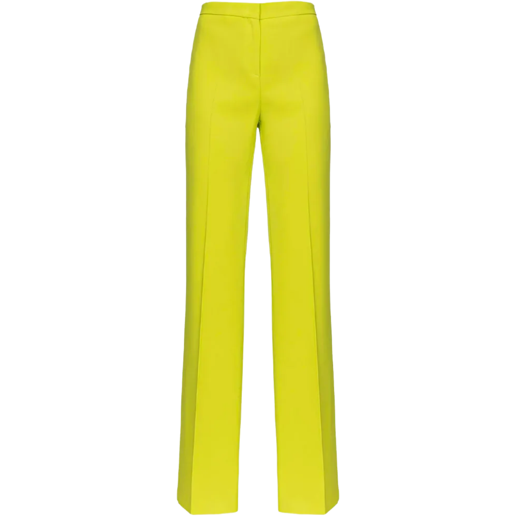 Pinko Woman Trousers Hulka Gialli Yellow