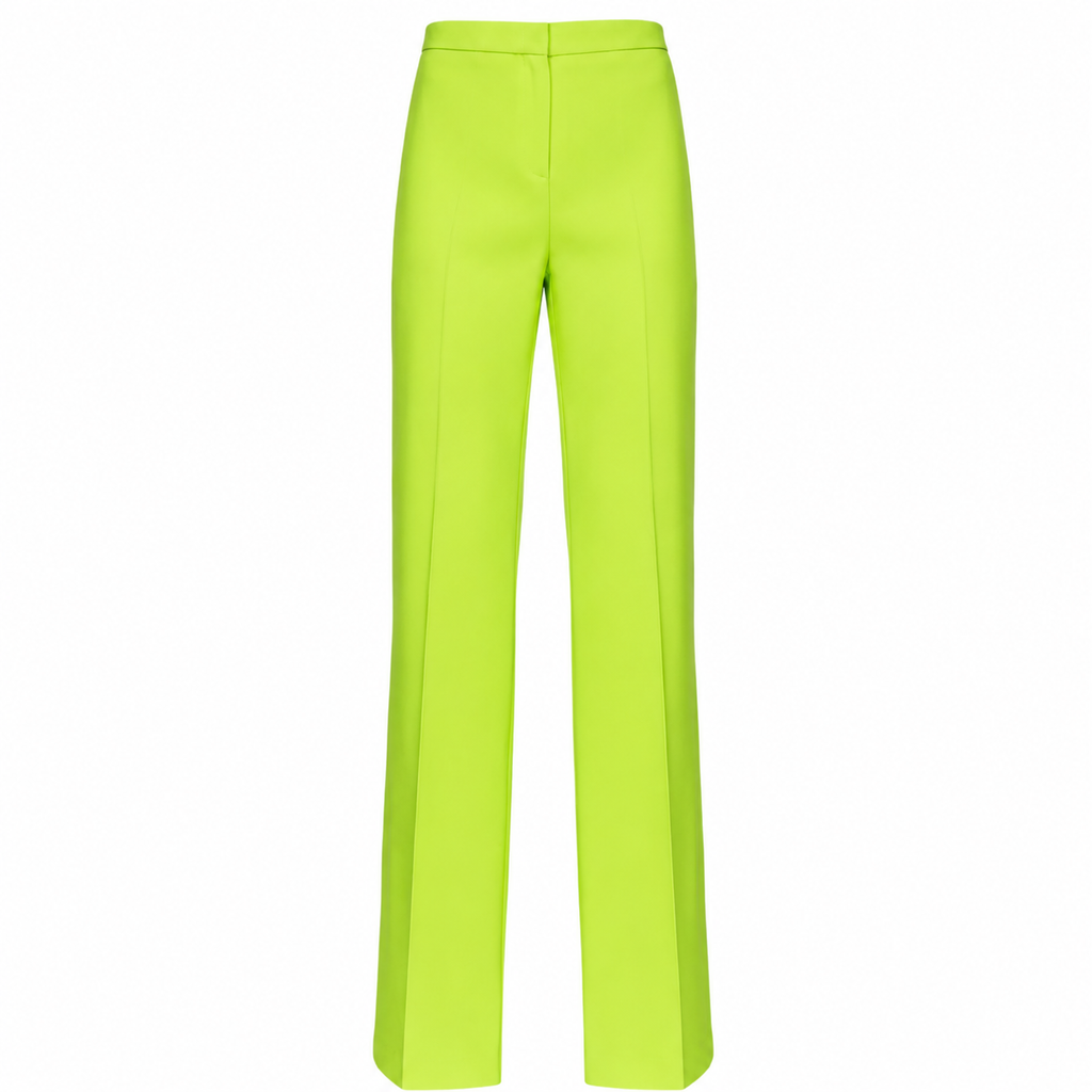 Pinko Woman Trousers Hulka Lime Green