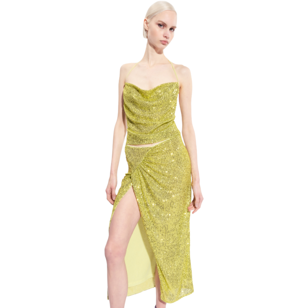 Pinko Woman Skirt Linz Green