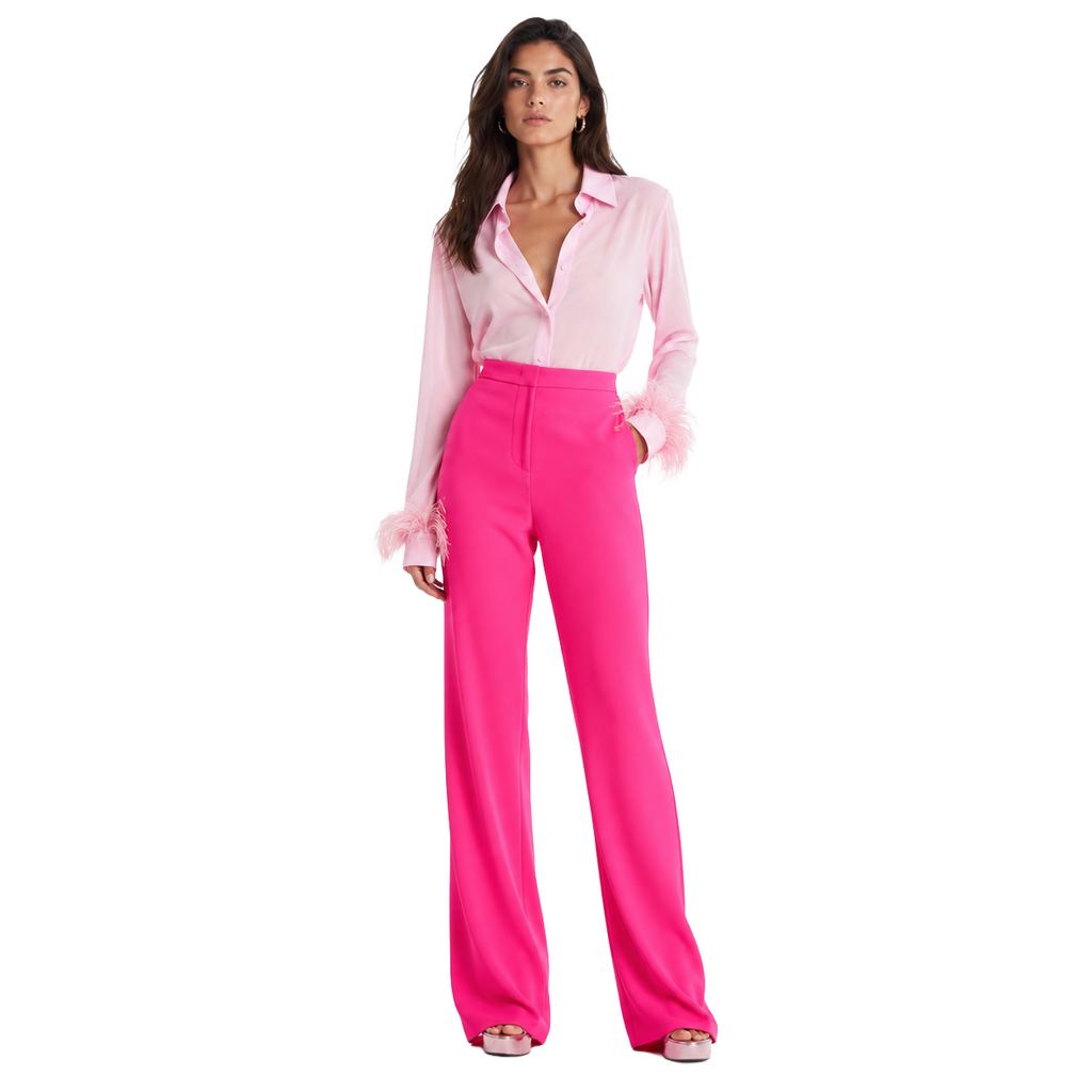 Pinko Woman Trousers Hulka Fuchsia