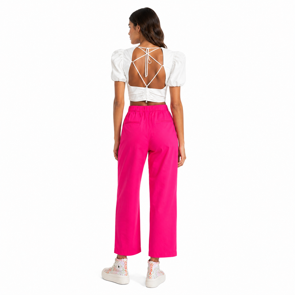Pinko Woman Trousers Pozzuoli Fuchsia