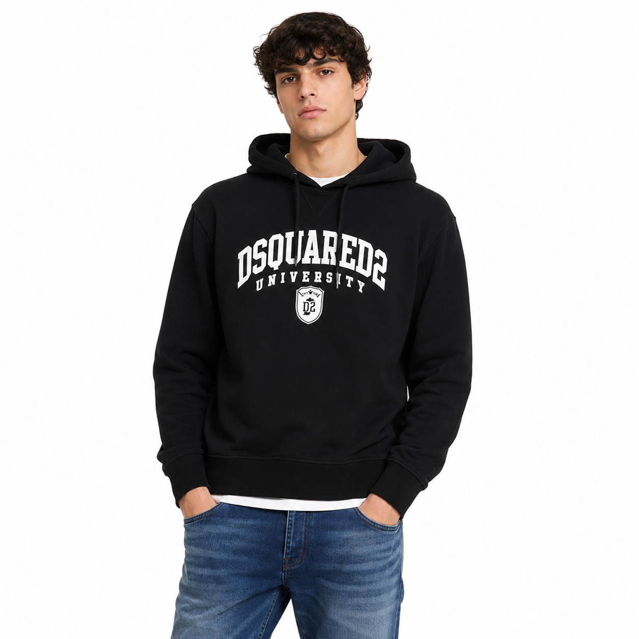 Dsquared2 Man Sweatshirt University Black