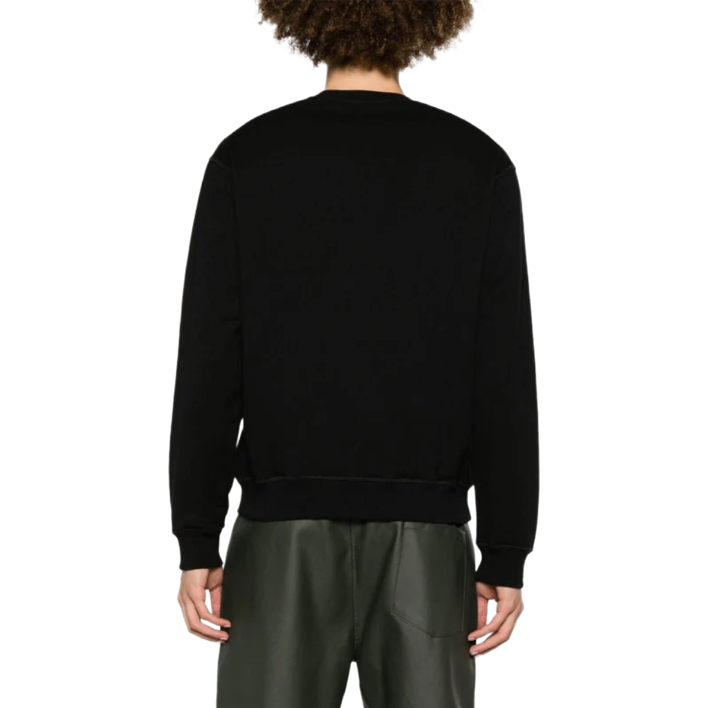 Dsquared2 Man Sweatshirt Crew Neck Patch Black
