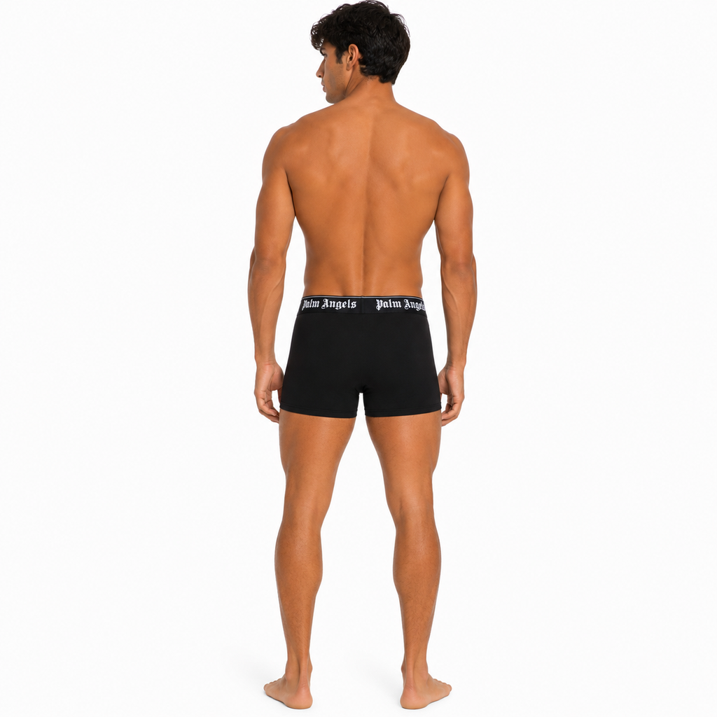 Palm Angels Man Set Tripack Boxer Black