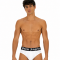 Palm Angels Man Set Bipack Briefs White