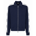 Dsquared2 Man Sweatshirt Cotton Bande Logate Blue