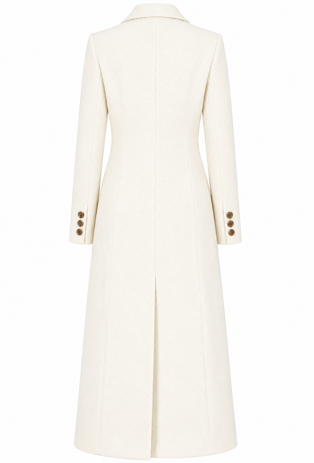 Loro Piana Fabric Woman Coat Long Cream White