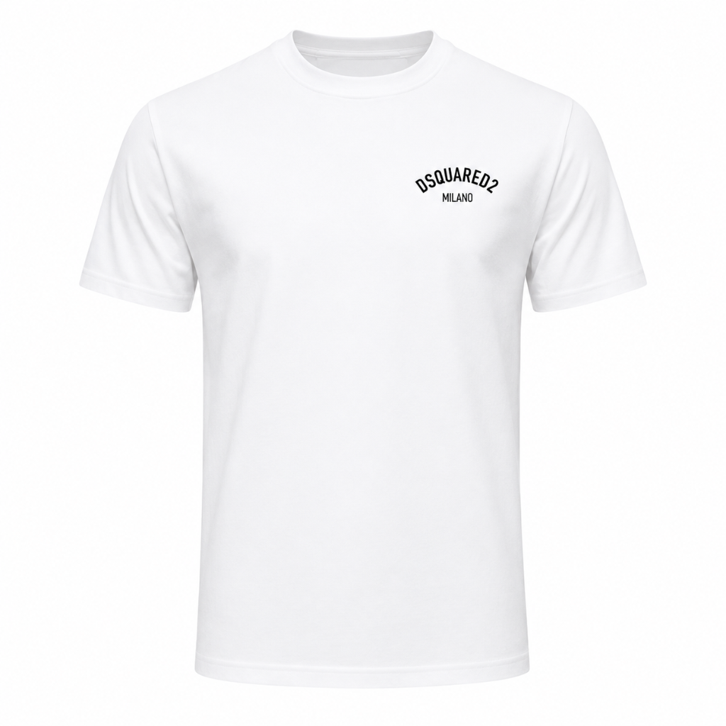 Dsquared2 Man T-Shirt Crew Neck Logata White