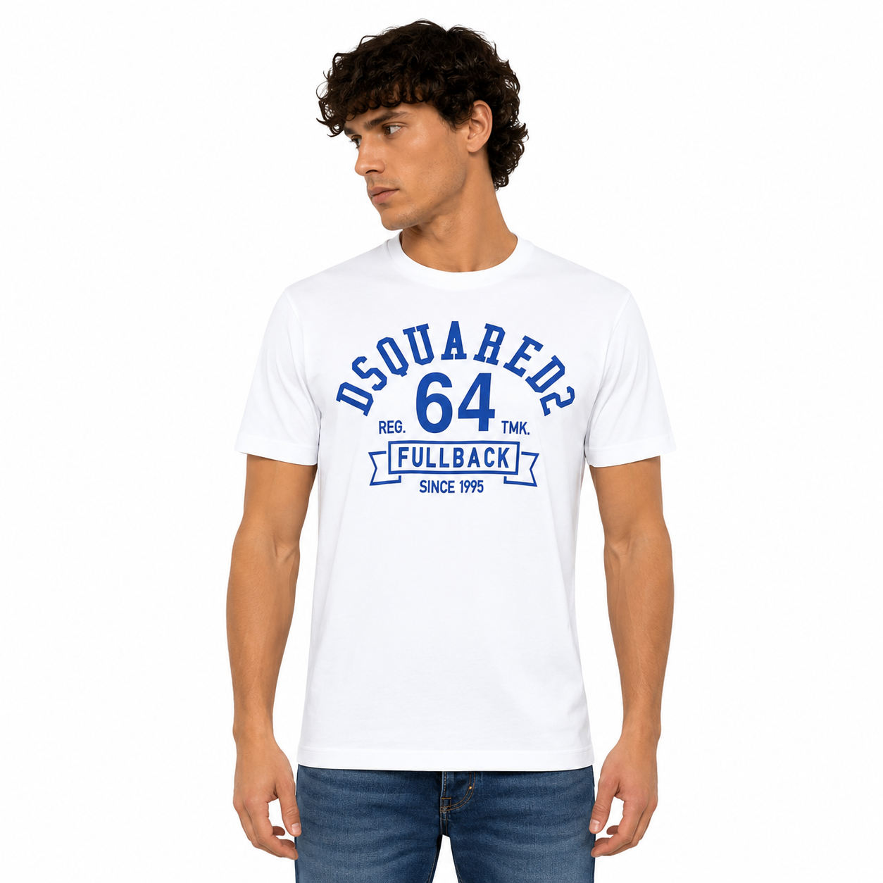 Dsquared2 Man T-Shirt College Cigarette White