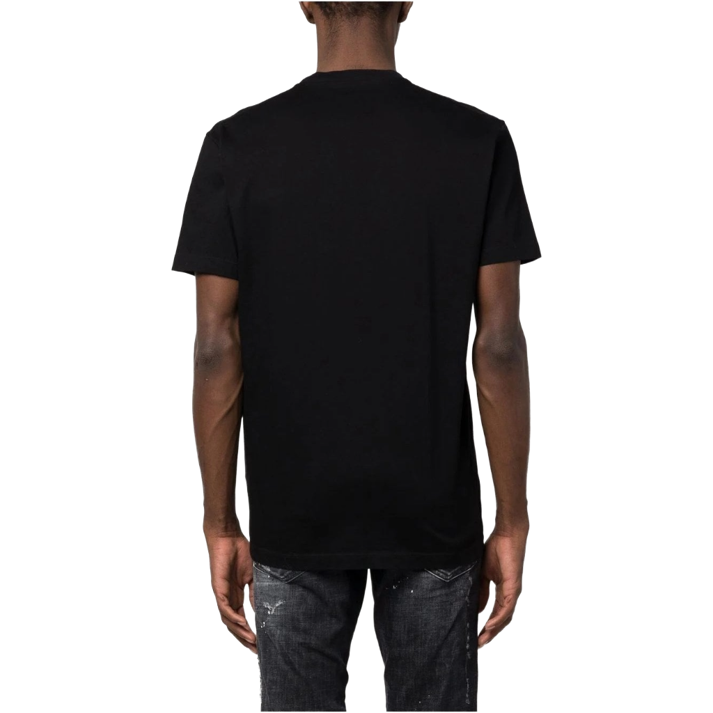 Dsquared2 Man T-Shirt Maple Leaf Black