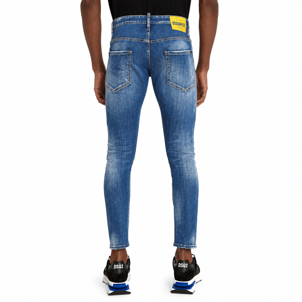 Dsquared2 Man Denim Sexy Twist Denim Blue