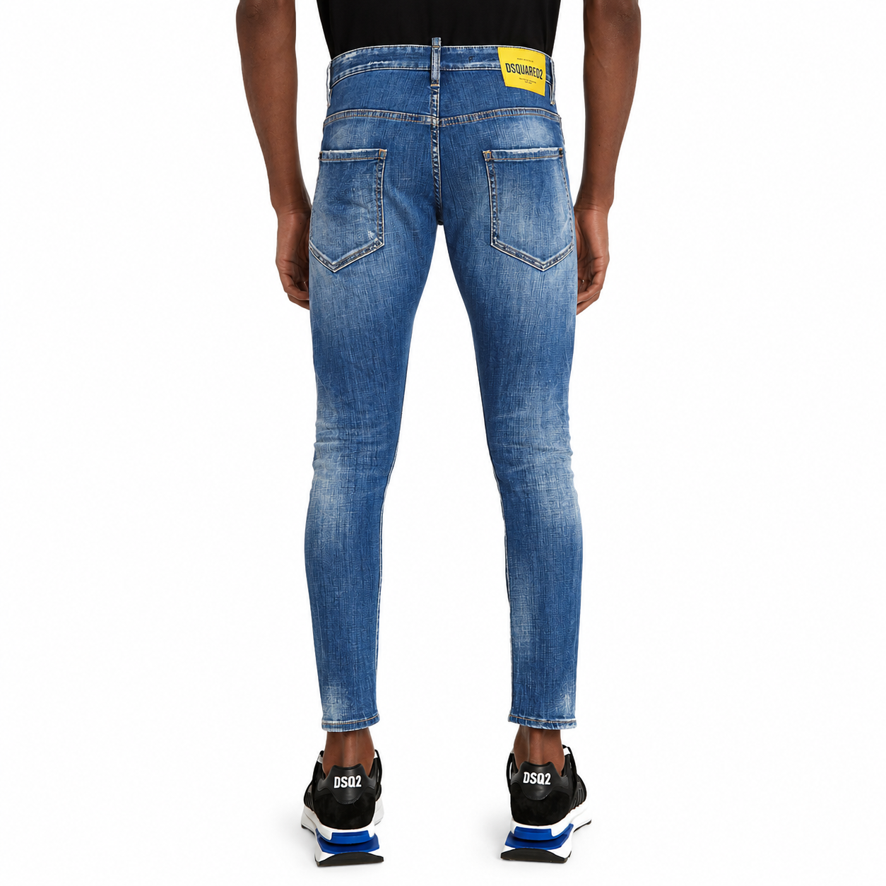 Dsquared2 Man Denim Sexy Twist Denim Blue