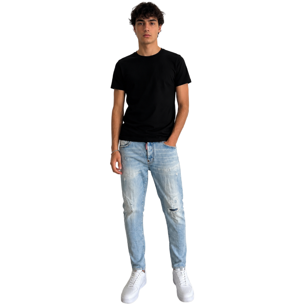 Dsquared2 Man Denim Super Twinky Denim Blue